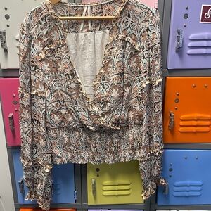 Anthropologie Multicolor Patterned Blouse